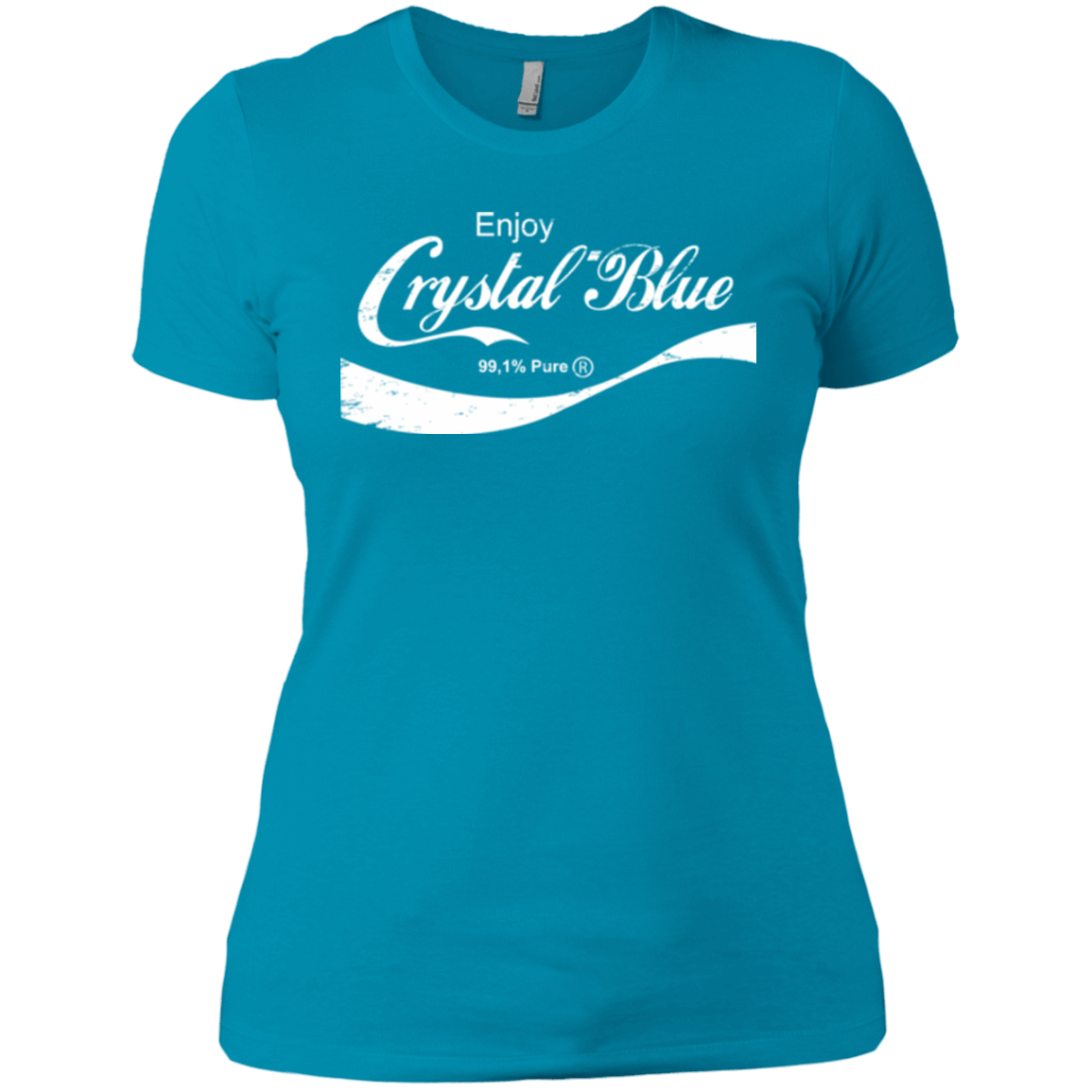 T-Shirts Turquoise / X-Small Crystal Blue Coke Women's Premium T-Shirt