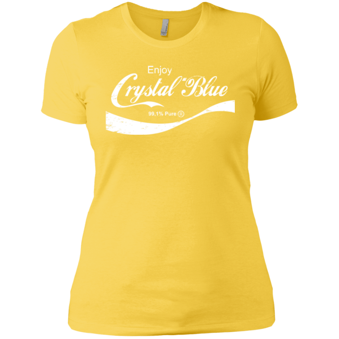 T-Shirts Vibrant Yellow / X-Small Crystal Blue Coke Women's Premium T-Shirt