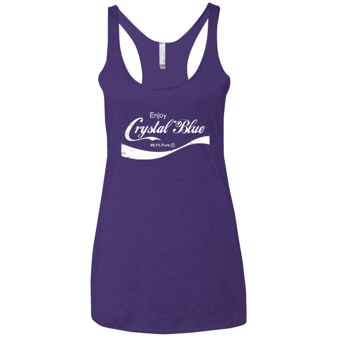 T-Shirts Purple / X-Small Crystal Blue Coke Women's Triblend Racerback Tank