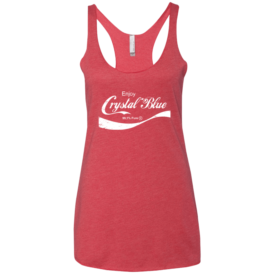 T-Shirts Vintage Red / X-Small Crystal Blue Coke Women's Triblend Racerback Tank