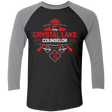 T-Shirts Vintage Black/Premium Heather / X-Small Crystal Lake Counselor Men's Triblend 3/4 Sleeve