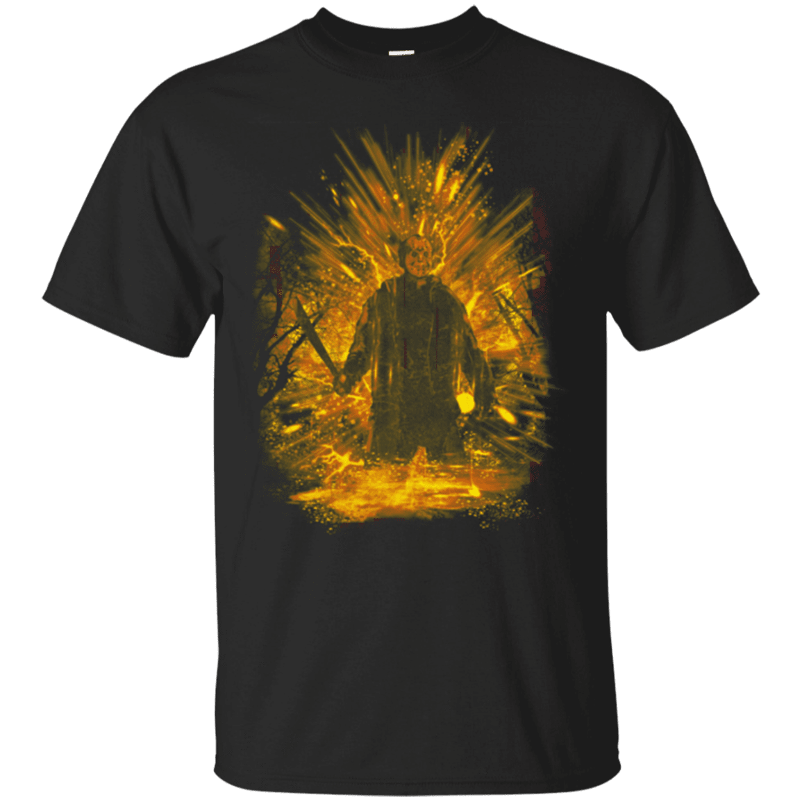 T-Shirts Black / Small Crystal Lake Storm Orange T-Shirt