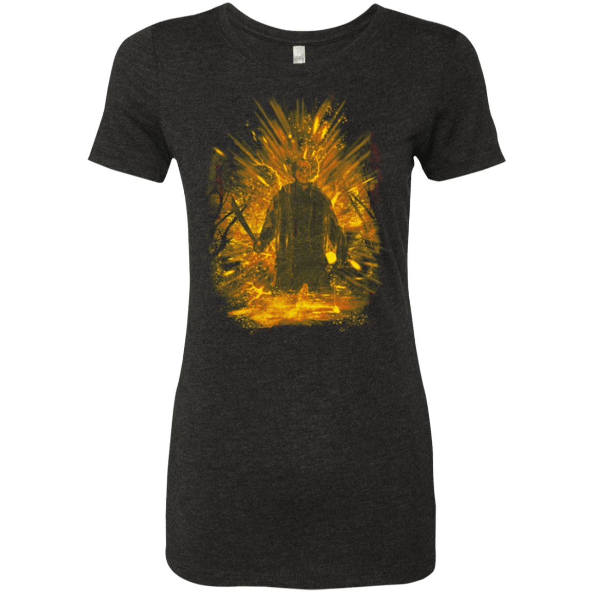 T-Shirts Vintage Black / Small Crystal Lake Storm Orange Women's Triblend T-Shirt