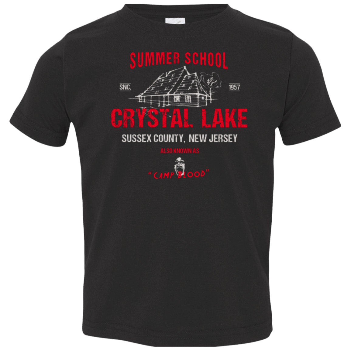 T-Shirts Black / 2T Crystal Lake summer school Toddler Premium T-Shirt