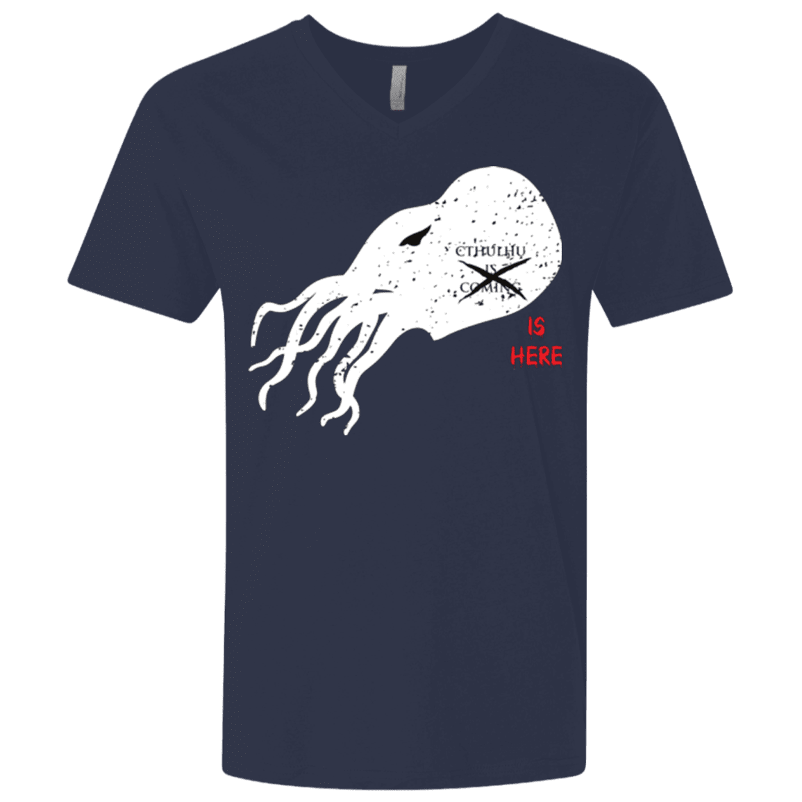 T-Shirts Midnight Navy / X-Small Cthulhu(3) Men's Premium V-Neck