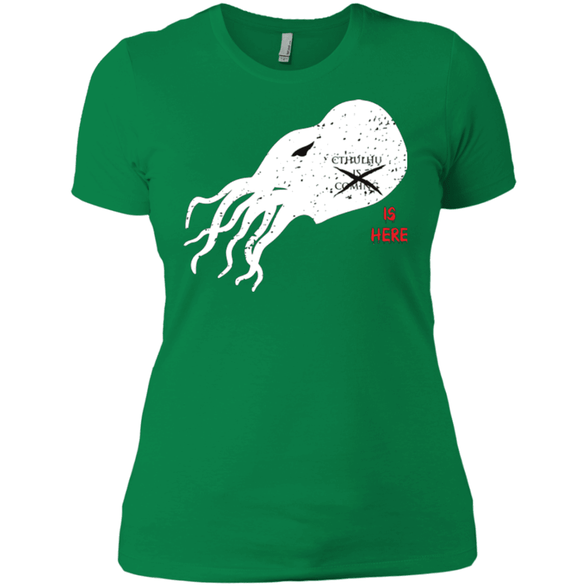 T-Shirts Kelly Green / X-Small Cthulhu(3) Women's Premium T-Shirt