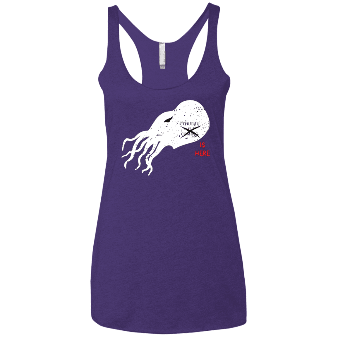 T-Shirts Purple / X-Small Cthulhu(3) Women's Triblend Racerback Tank