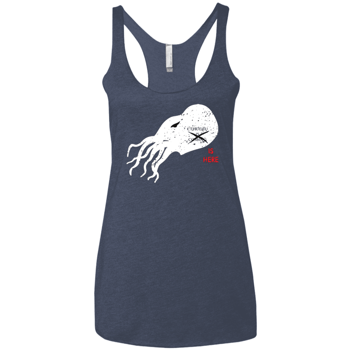 T-Shirts Vintage Navy / X-Small Cthulhu(3) Women's Triblend Racerback Tank