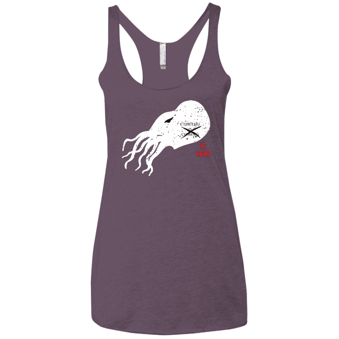 T-Shirts Vintage Purple / X-Small Cthulhu(3) Women's Triblend Racerback Tank