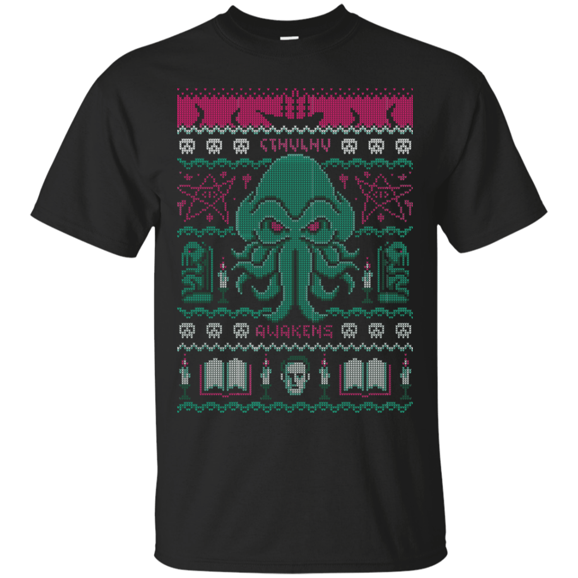T-Shirts Black / S Cthulhu Awakens Ugly Sweater T-Shirt