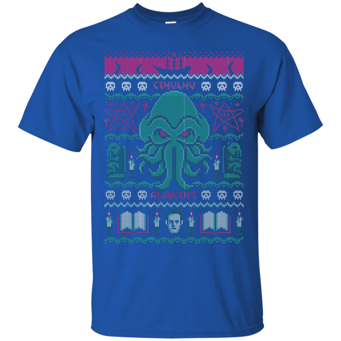 T-Shirts Royal / S Cthulhu Awakens Ugly Sweater T-Shirt