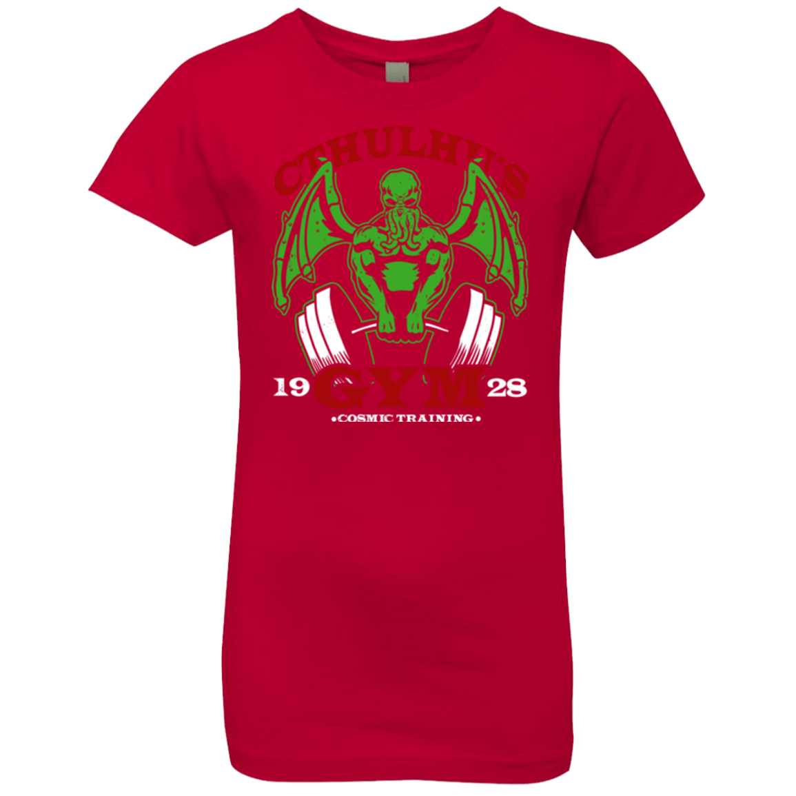 T-Shirts Red / YXS Cthulhu Gym Girls Premium T-Shirt