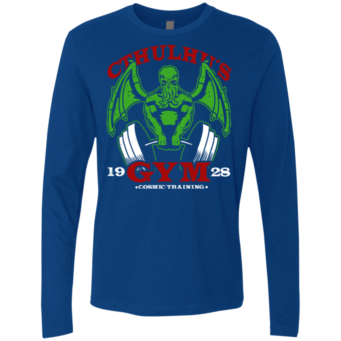 T-Shirts Royal / Small Cthulhu Gym Men's Premium Long Sleeve