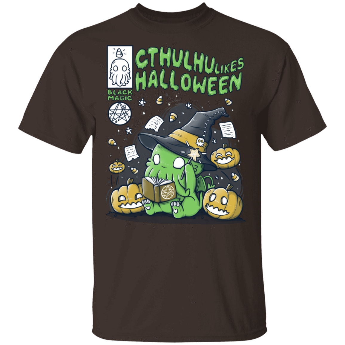 T-Shirts Dark Chocolate / S Cthulhu Likes Halloween T-Shirt