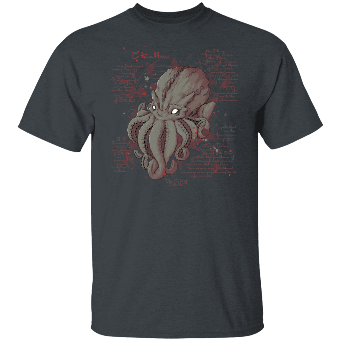 T-Shirts Dark Heather / S Cthulhu Note T-Shirt
