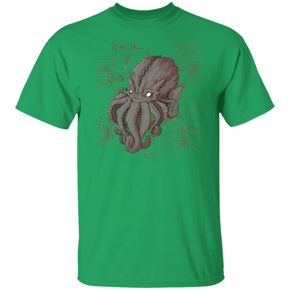 T-Shirts Irish Green / S Cthulhu Note T-Shirt