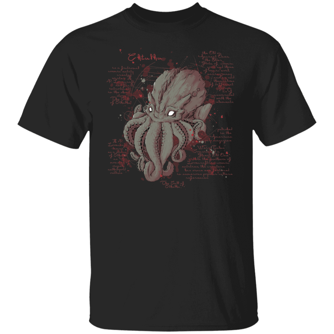 T-Shirts Black / YXS Cthulhu Note Youth T-Shirt