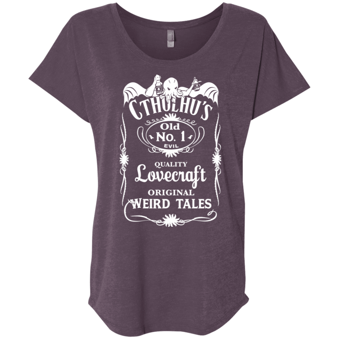 T-Shirts Vintage Purple / X-Small Cthulhu's Triblend Dolman Sleeve