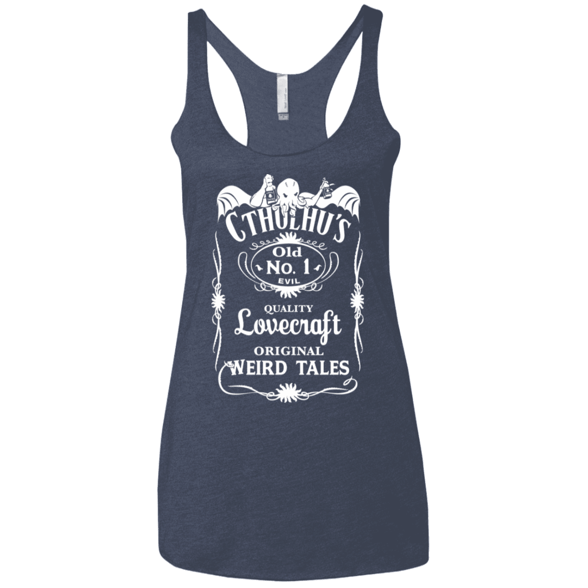 T-Shirts Vintage Navy / X-Small Cthulhu's Women's Triblend Racerback Tank