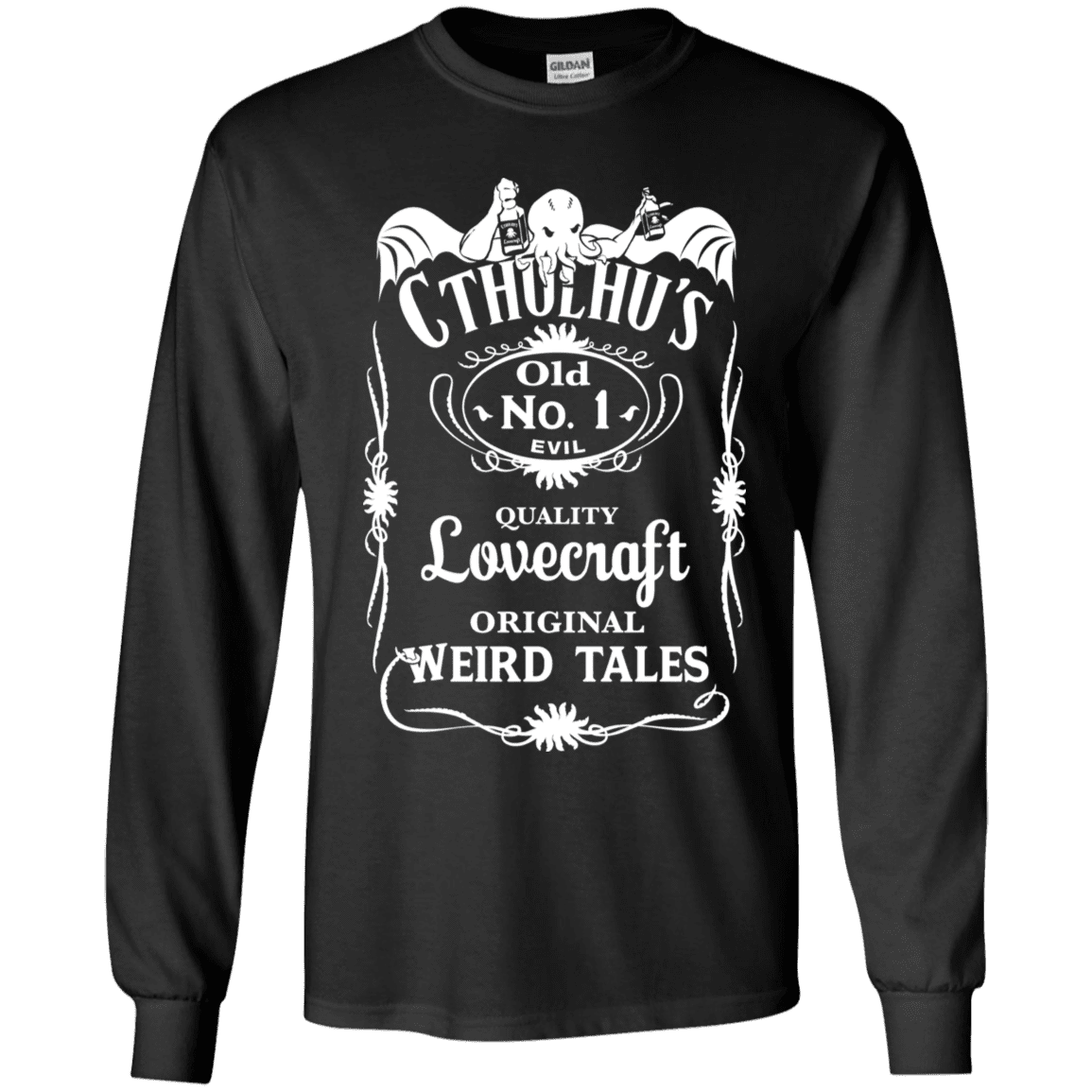 T-Shirts Black / YS Cthulhu's Youth Long Sleeve T-Shirt