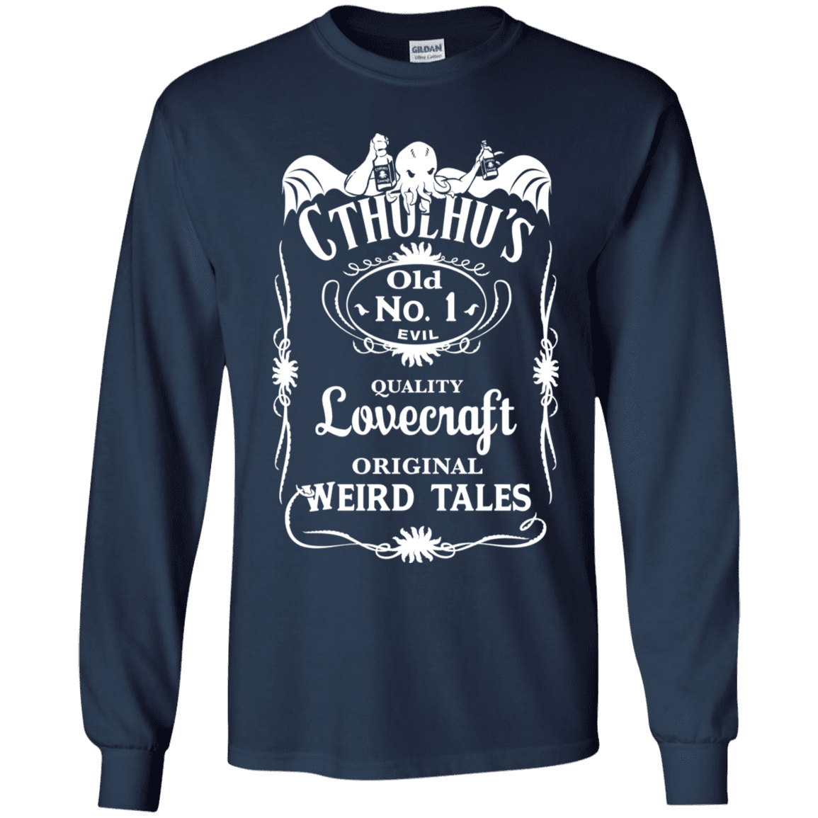 T-Shirts Navy / YS Cthulhu's Youth Long Sleeve T-Shirt