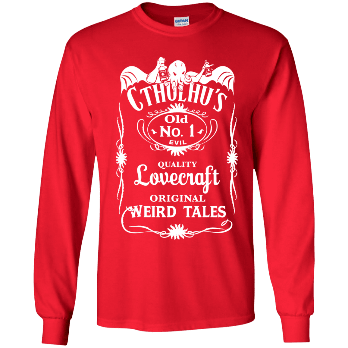 T-Shirts Red / YS Cthulhu's Youth Long Sleeve T-Shirt