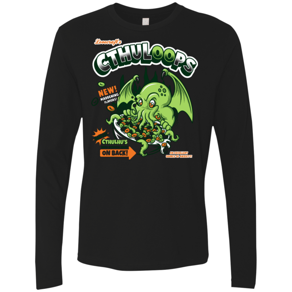 T-Shirts Black / Small Cthuloops Men's Premium Long Sleeve
