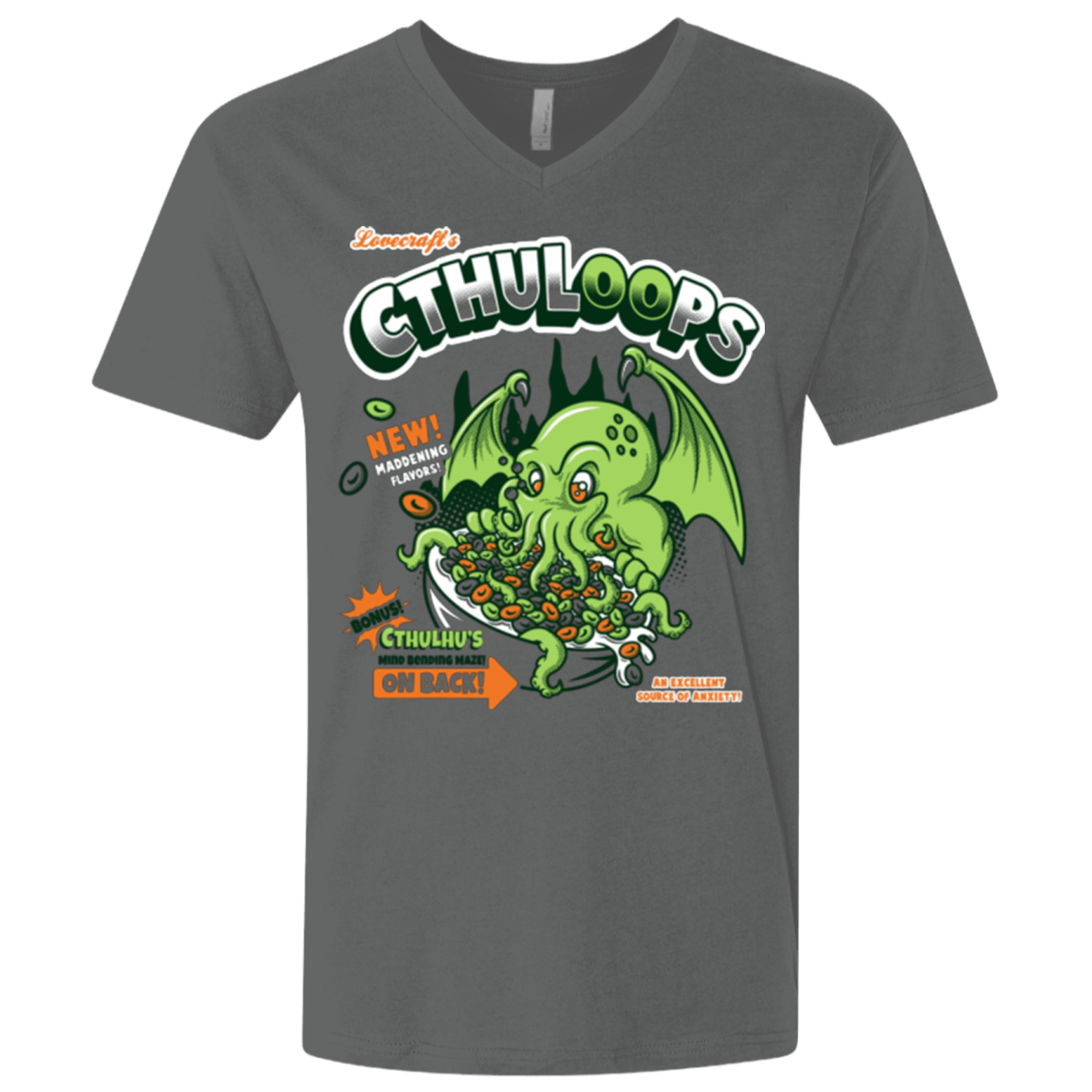 T-Shirts Heavy Metal / X-Small Cthuloops Men's Premium V-Neck