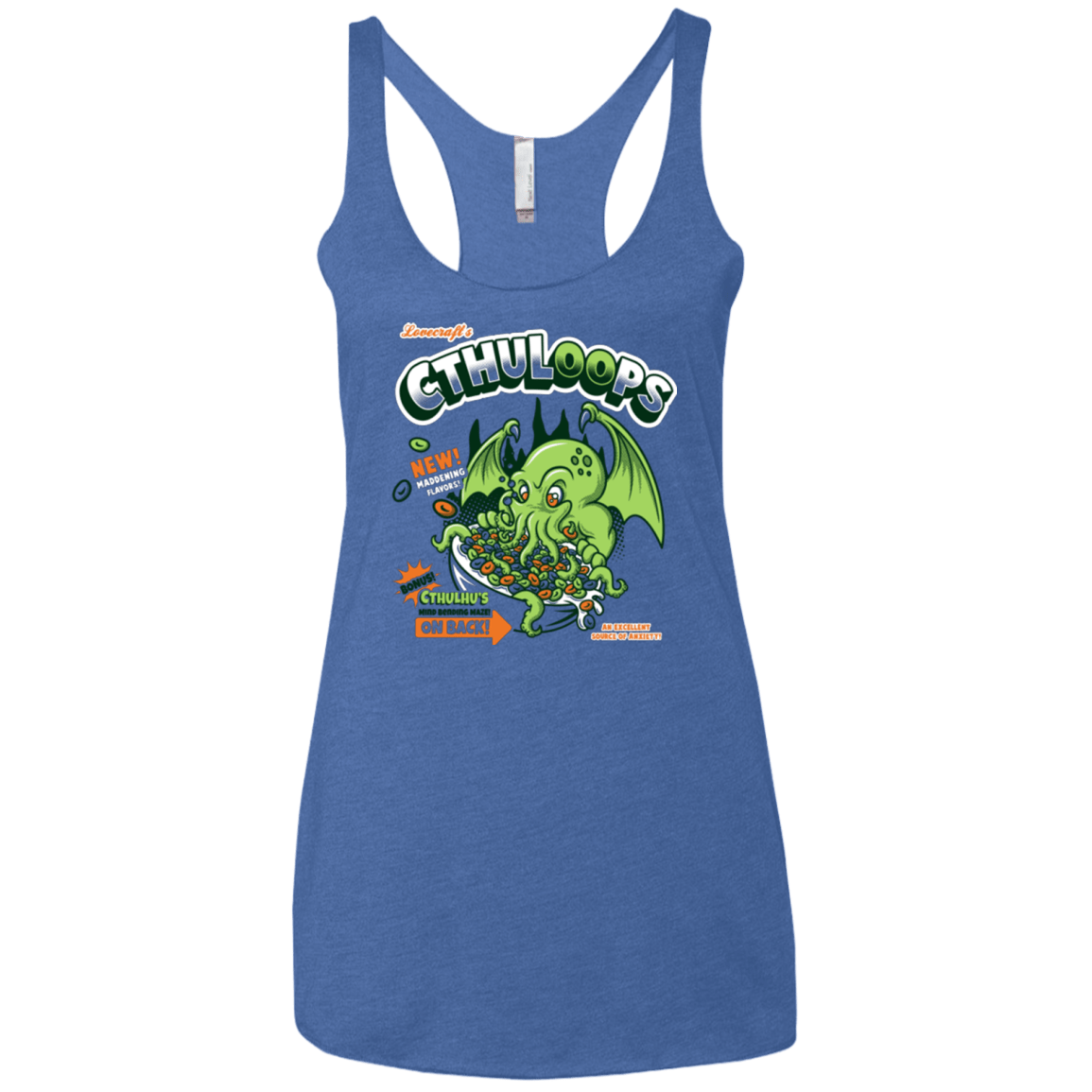 T-Shirts Vintage Royal / X-Small Cthuloops Women's Triblend Racerback Tank