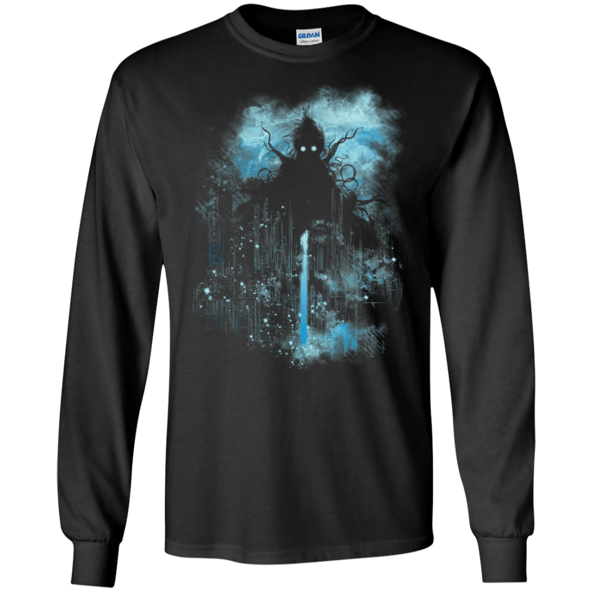 T-Shirts Black / S Cthulu Class Vs Little Hero Men's Long Sleeve T-Shirt