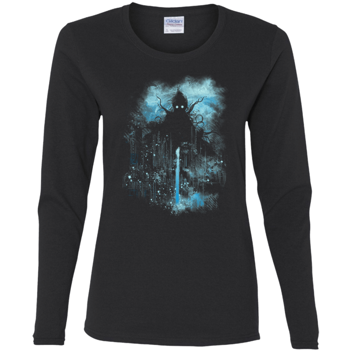 T-Shirts Black / S Cthulu Class Vs Little Hero Women's Long Sleeve T-Shirt