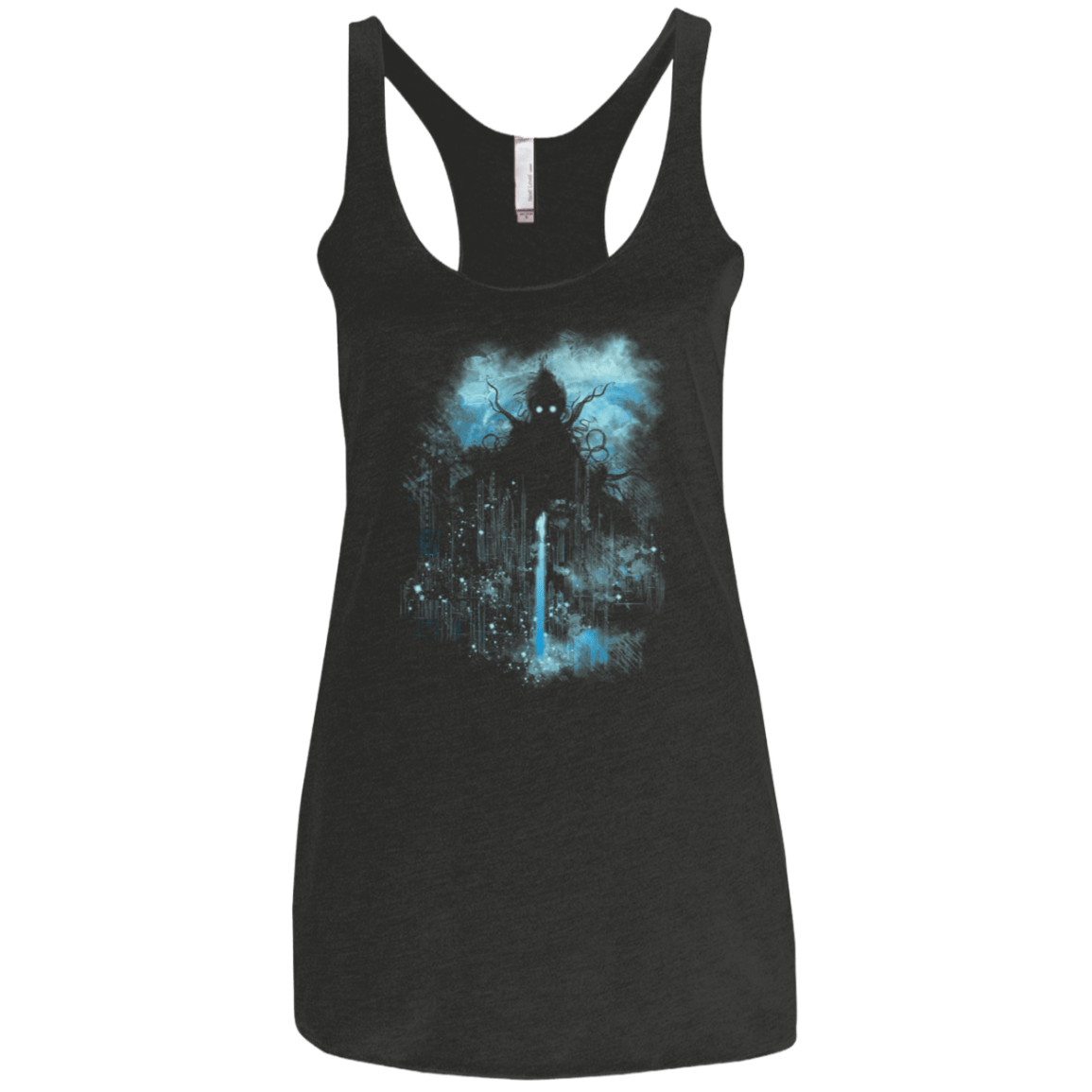 T-Shirts Vintage Black / X-Small Cthulu Class Vs Little Hero Women's Triblend Racerback Tank