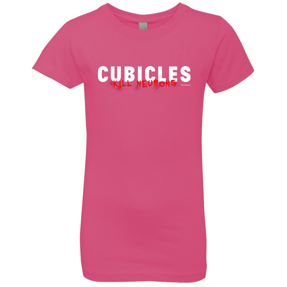 T-Shirts Hot Pink / YXS Cubicles Kill Neurons Girls Premium T-Shirt