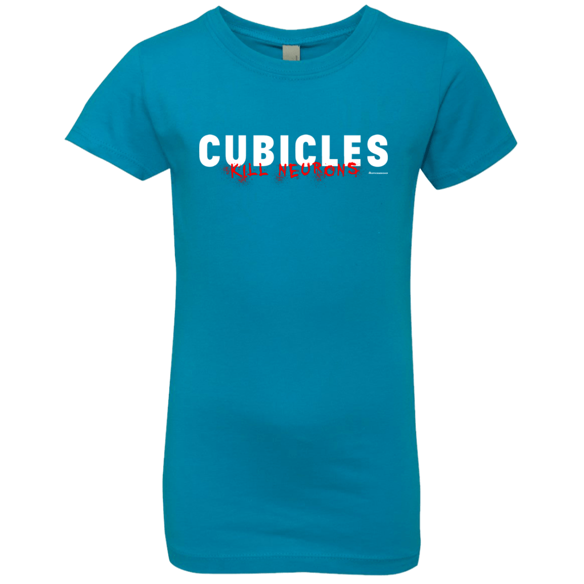 T-Shirts Turquoise / YXS Cubicles Kill Neurons Girls Premium T-Shirt