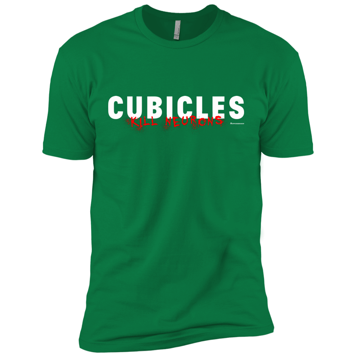 T-Shirts Kelly Green / X-Small Cubicles Kill Neurons Men's Premium T-Shirt