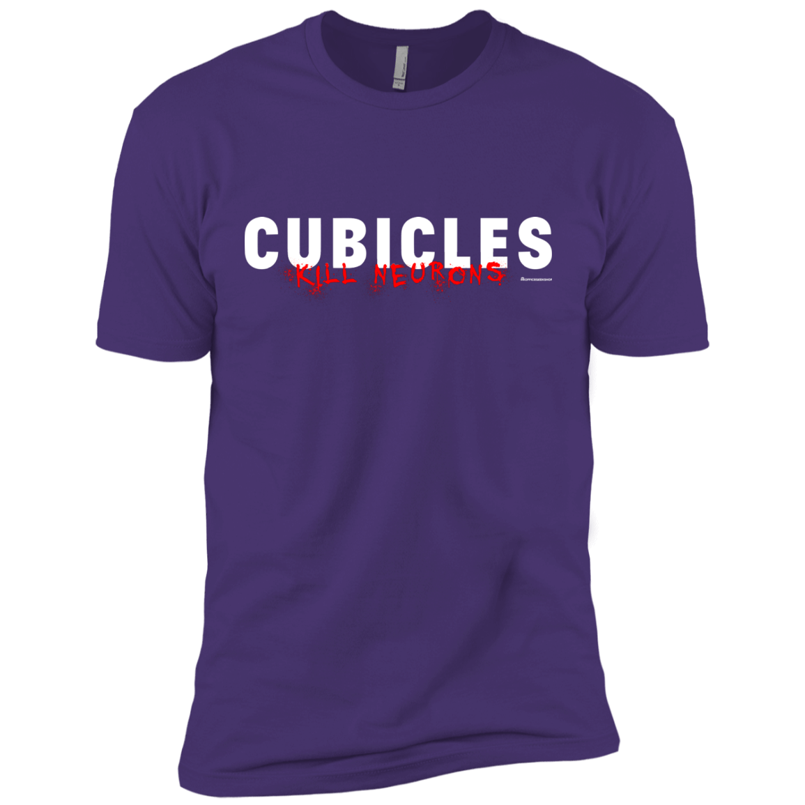 T-Shirts Purple Rush/ / X-Small Cubicles Kill Neurons Men's Premium T-Shirt