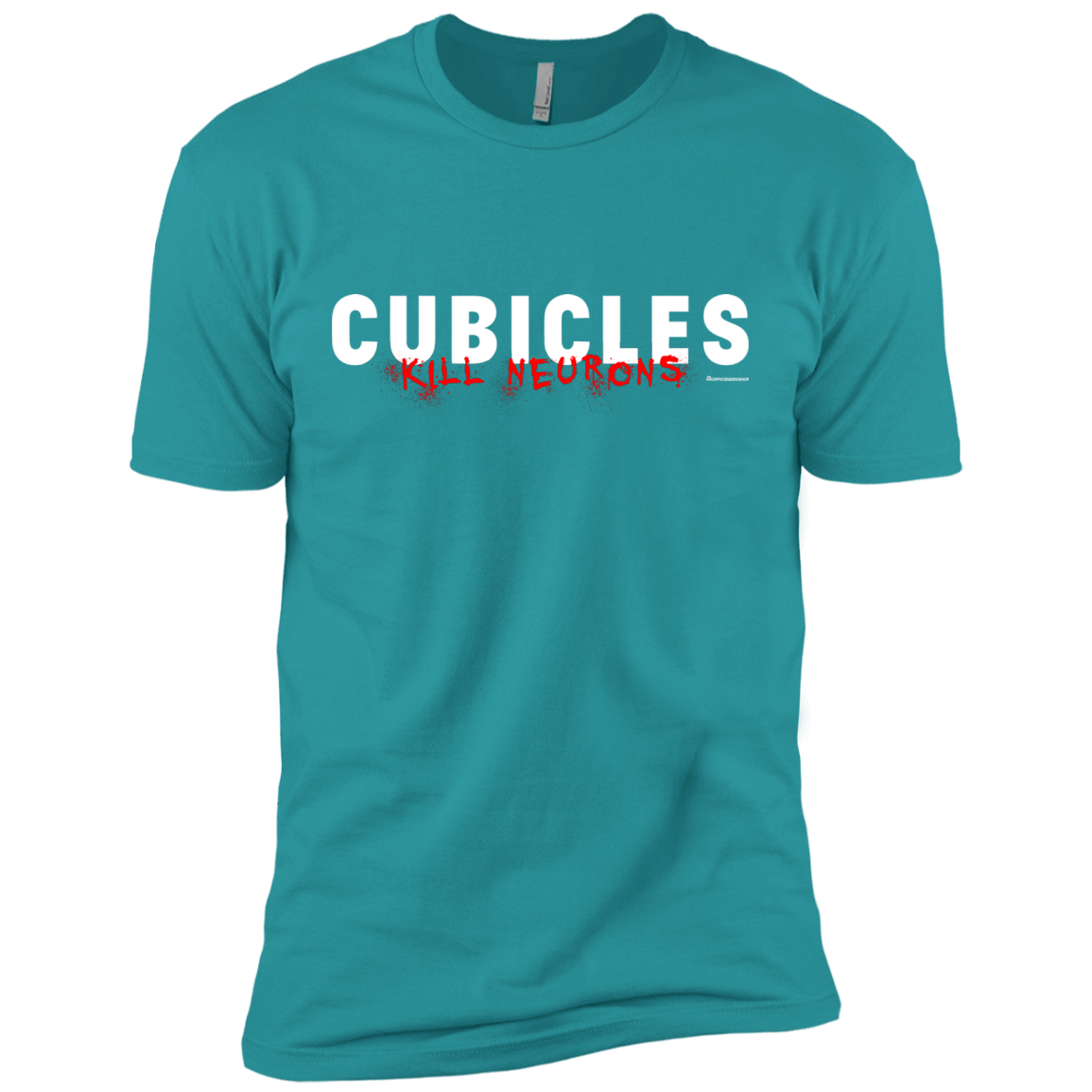 T-Shirts Tahiti Blue / X-Small Cubicles Kill Neurons Men's Premium T-Shirt