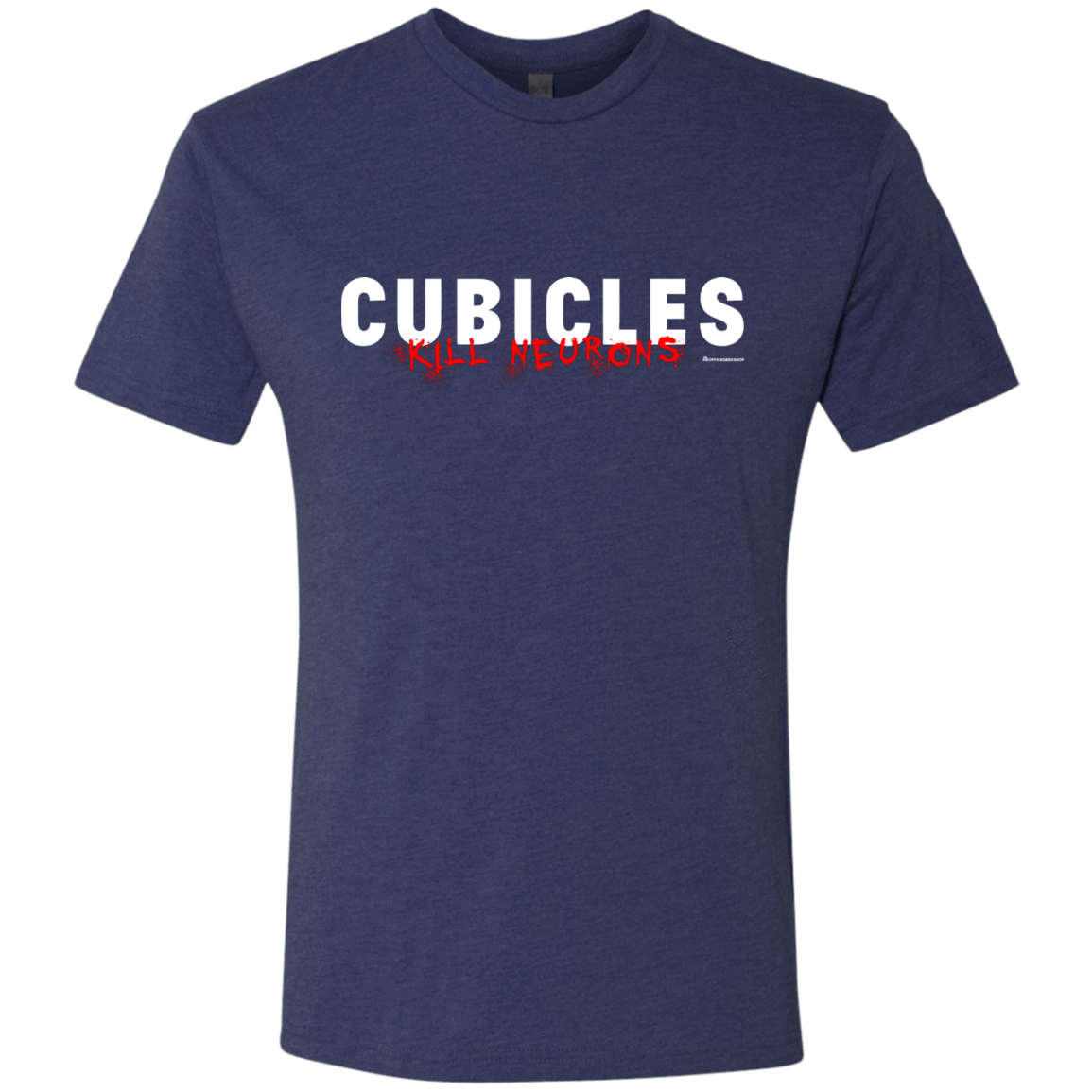 T-Shirts Vintage Navy / Small Cubicles Kill Neurons Men's Triblend T-Shirt