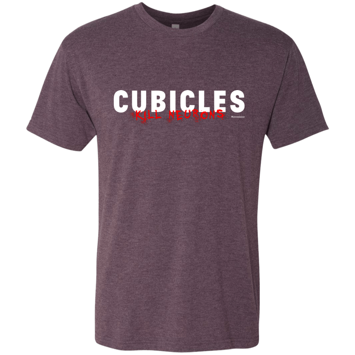 T-Shirts Vintage Purple / Small Cubicles Kill Neurons Men's Triblend T-Shirt