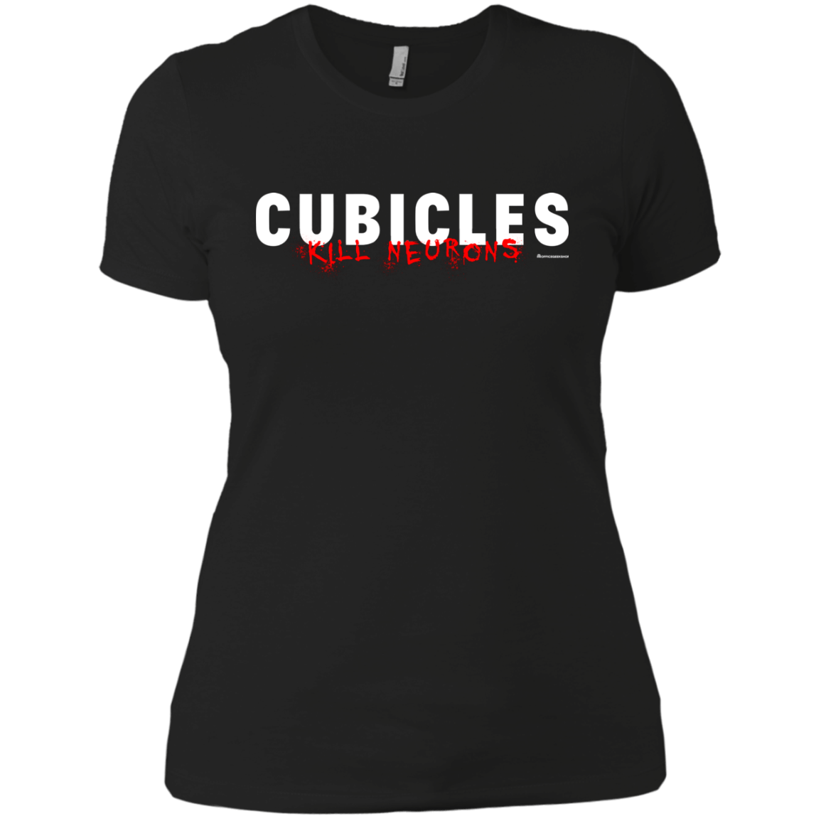 T-Shirts Black / X-Small Cubicles Kill Neurons Women's Premium T-Shirt