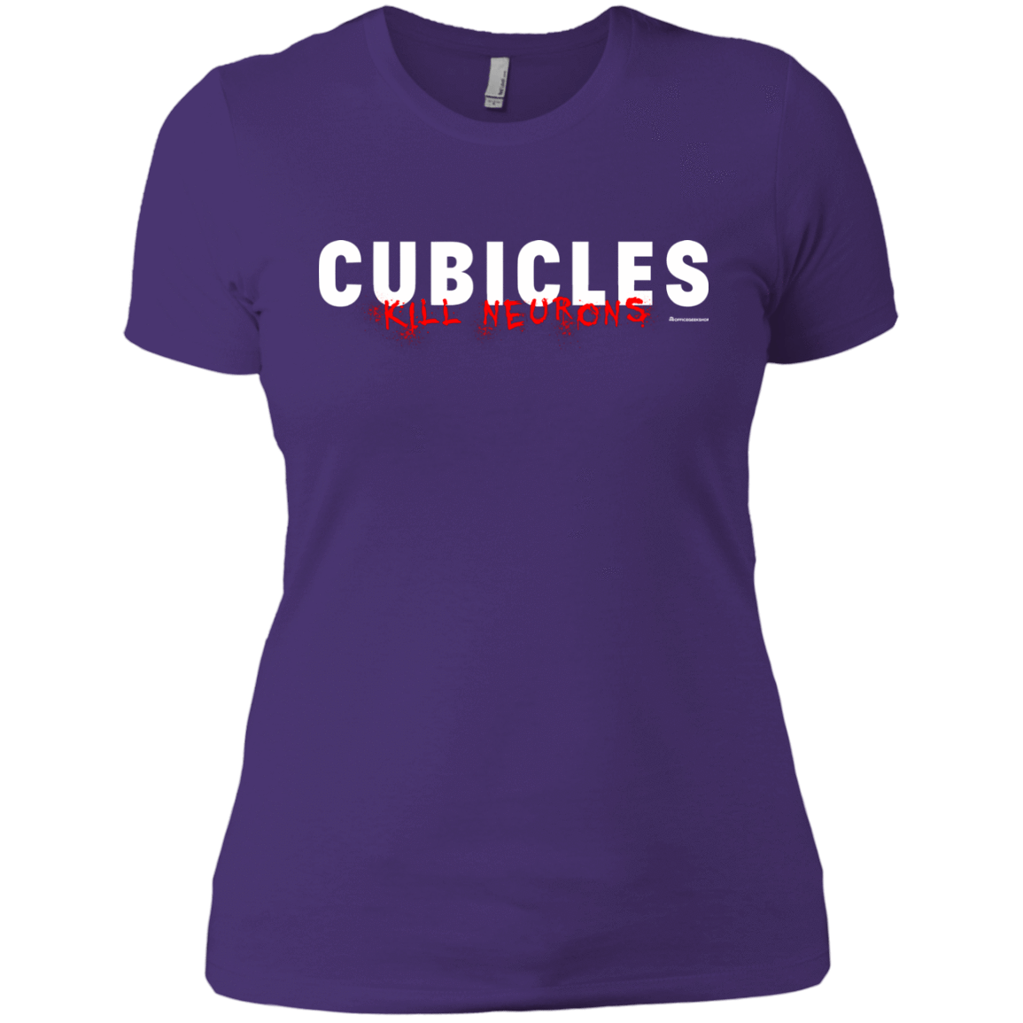 T-Shirts Purple Rush/ / X-Small Cubicles Kill Neurons Women's Premium T-Shirt