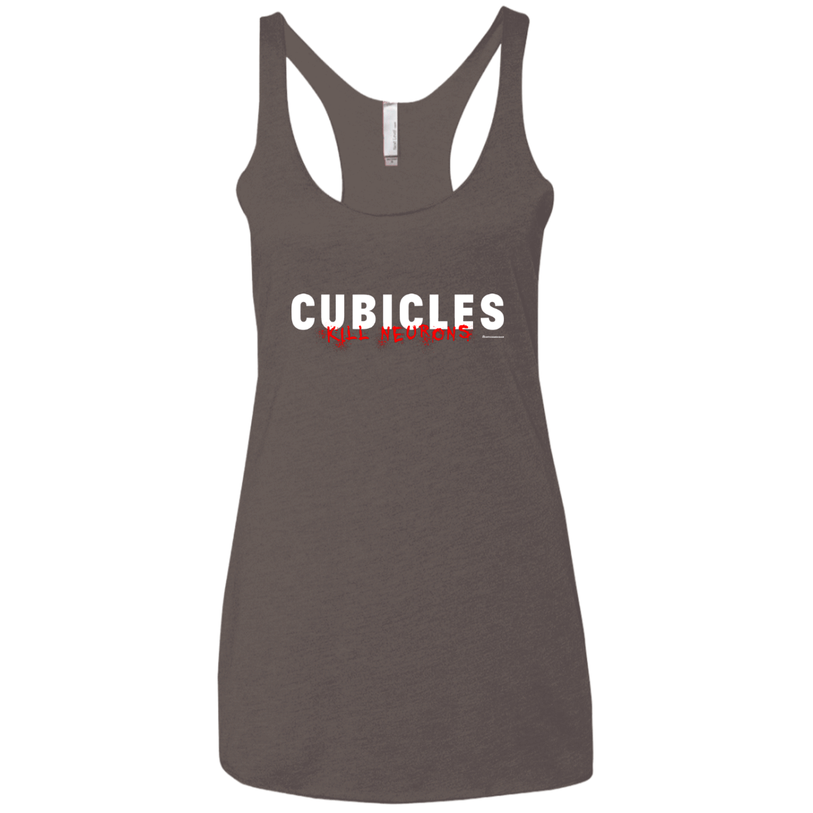 T-Shirts Macchiato / X-Small Cubicles Kill Neurons Women's Triblend Racerback Tank