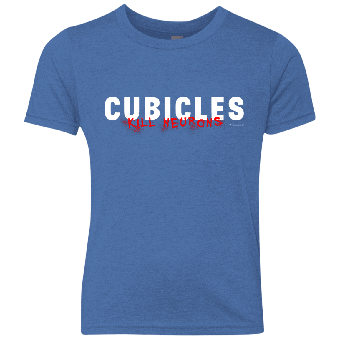 T-Shirts Vintage Royal / YXS Cubicles Kill Neurons Youth Triblend T-Shirt