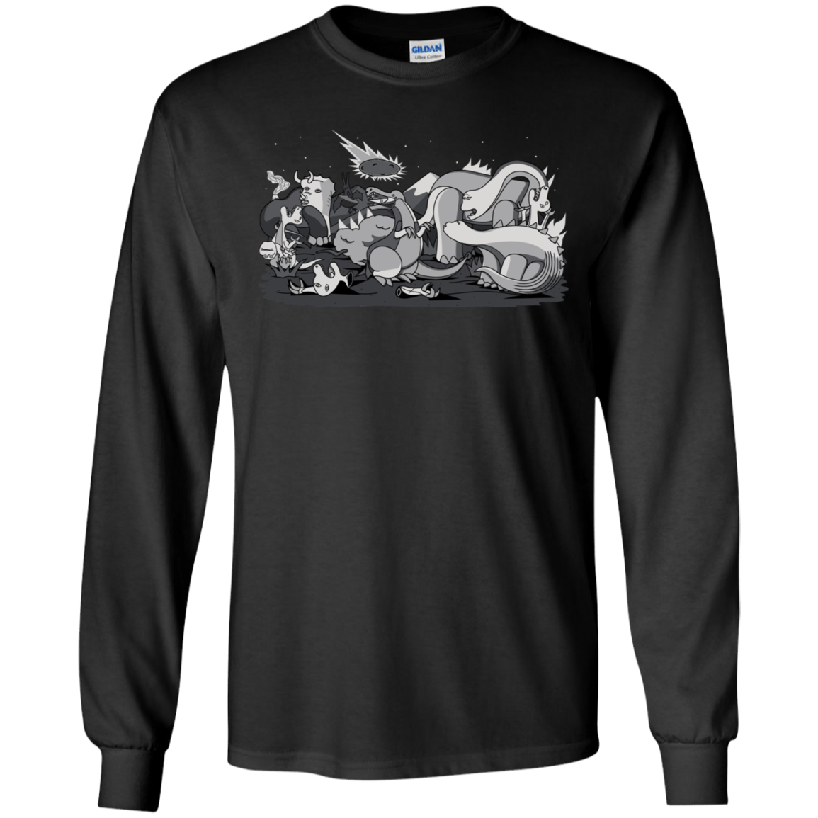T-Shirts Black / S Cubistextinction Men's Long Sleeve T-Shirt