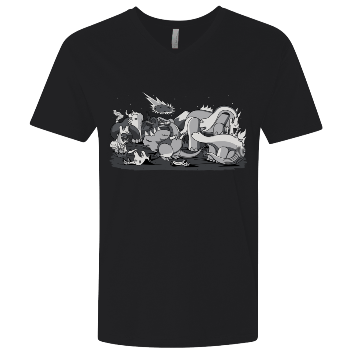 T-Shirts Black / X-Small Cubistextinction Men's Premium V-Neck