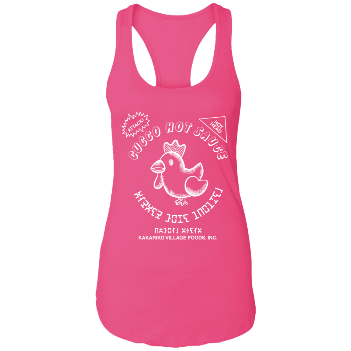 T-Shirts Raspberry / X-Small Cucco Hot Sauce Racerback Tank