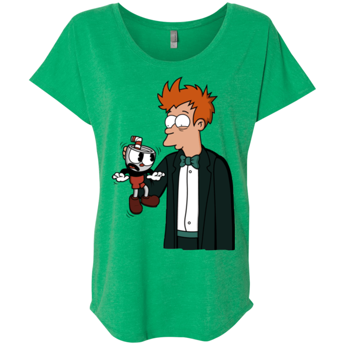 T-Shirts Envy / X-Small Cup 101 Triblend Dolman Sleeve