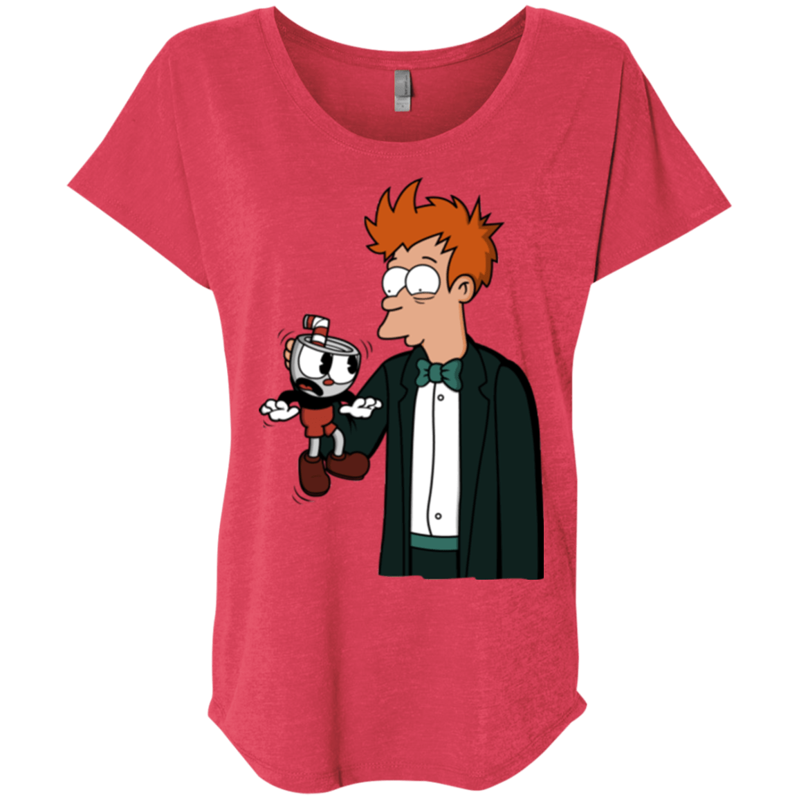 T-Shirts Vintage Red / X-Small Cup 101 Triblend Dolman Sleeve