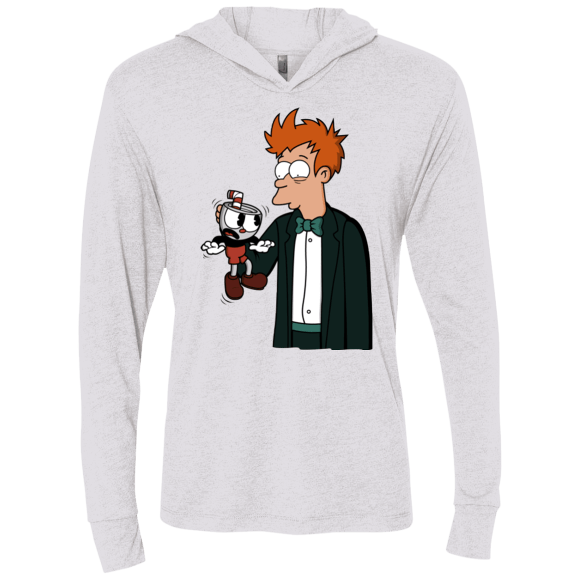 T-Shirts Heather White / X-Small Cup 101 Triblend Long Sleeve Hoodie Tee