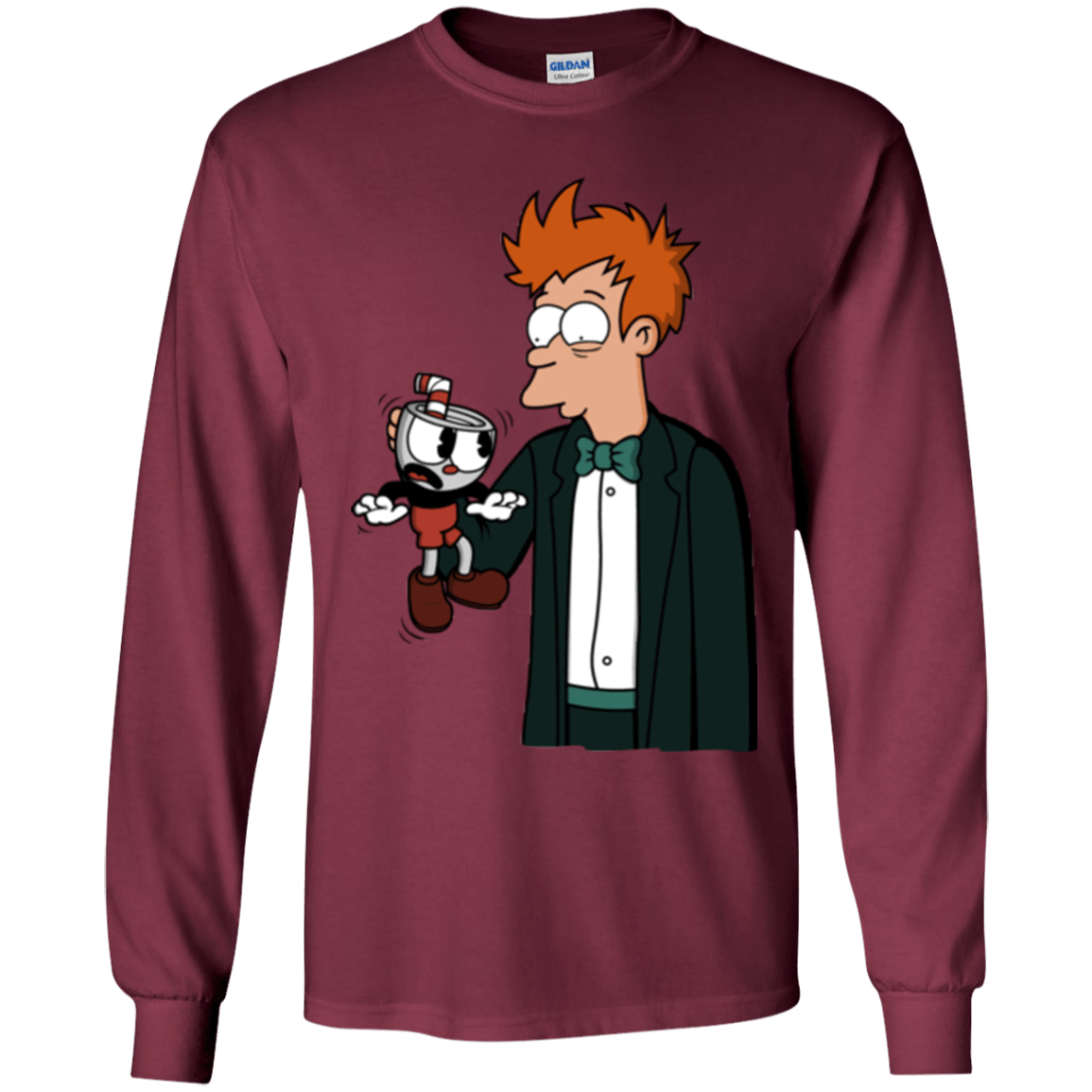 T-Shirts Maroon / YS Cup 101 Youth Long Sleeve T-Shirt